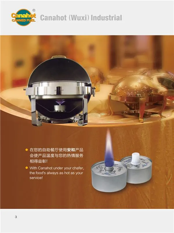 2 Hrs Liquid Wick Chafing Fuel Quick Cap